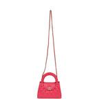 Chanel Small Kelly Shopper Dark Pink Shiny Aged Calfskin Brushed Gold Hardware