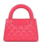 Chanel Small Kelly Shopper Dark Pink Shiny Aged Calfskin Brushed Gold Hardware