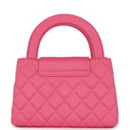 Chanel Small Kelly Shopper Dark Pink Jersey Brushed Gold Hardware