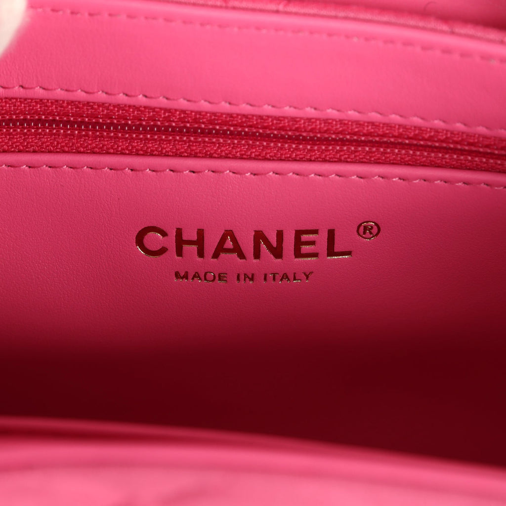 Chanel Small Kelly Shopper Dark Pink Jersey Brushed Gold Hardware