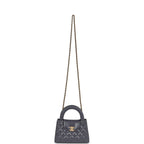 Chanel Small Kelly Shopper Dark Grey Shiny Aged Calfskin Brushed Gold Hardware