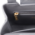 Chanel Small Kelly Shopper Dark Grey Shiny Aged Calfskin Brushed Gold Hardware