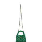 Chanel Small Kelly Shopper Dark Green Shiny Aged Calfskin Brushed Gold Hardware