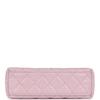 Chanel Small Kelly Shopper Light Pink Shiny Aged Calfskin Brushed Gold Hardware