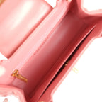 Chanel Small Kelly Shopper Pink Shiny Aged Calfskin Brushed Gold Hardware