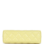 Chanel Small Kelly Yellow Shiny Aged Calfskin Brushed Gold Hardware