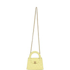 Chanel Small Kelly Yellow Shiny Aged Calfskin Brushed Gold Hardware