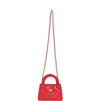 Chanel Small Kelly Shopper Dark Red Shiny Aged Calfskin Brushed Gold Hardware