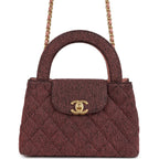 Chanel Small Kelly Shopper Pink Washed Denim Brushed Gold Hardware