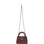 Chanel Small Kelly Shopper Pink Washed Denim Brushed Gold Hardware