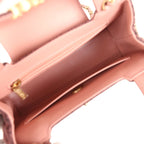 Chanel Small Kelly Shopper Pink Washed Denim Brushed Gold Hardware