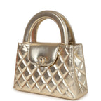 Chanel Small Kelly Shopper Metallic Gold Calfskin Brushed Gold Hardware