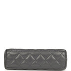 Chanel Small Kelly Shopper Grey Shiny Aged Calfskin Brushed Gold Hardware