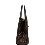 Chanel Small Kelly Shopper Metallic Dark Bronze Calfskin Brushed Light Gold Hardware