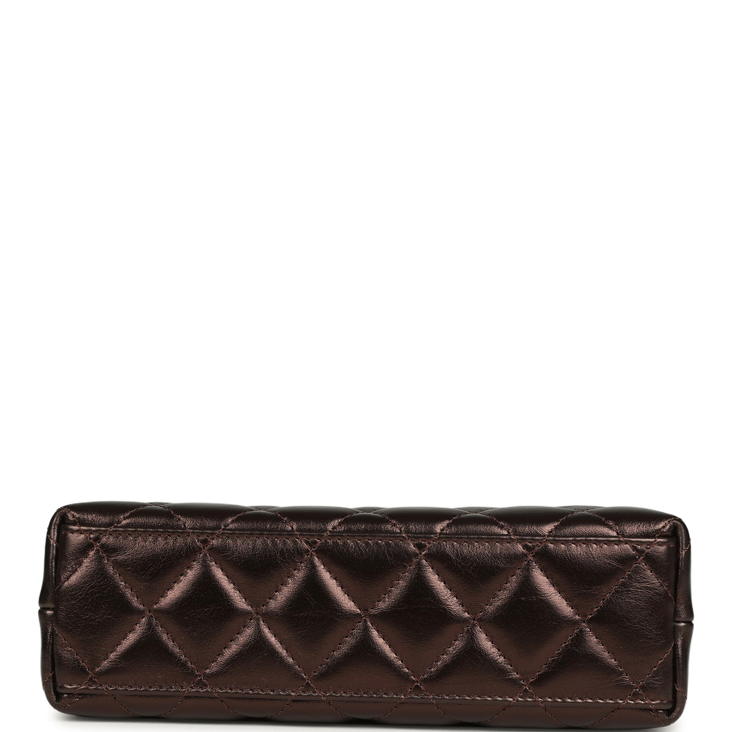 Chanel Small Kelly Shopper Metallic Dark Bronze Calfskin Brushed Light Gold Hardware