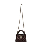 Chanel Small Kelly Shopper Metallic Dark Bronze Calfskin Brushed Light Gold Hardware