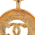 Vintage Chanel Gold Sunburst Interlocking CC Medallion Necklace