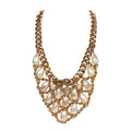 Chanel Layered Pearl Cluster Necklace Gold Hardware