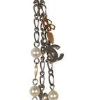 Chanel CC Clovers & Hearts Layered Necklace Mixed Metal Hardware
