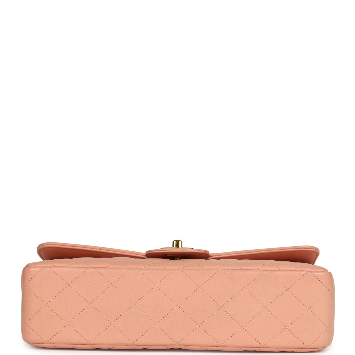 Vintage Chanel Kelly Parent and Child Flap Bag Set Pink Lambskin Gold Hardware