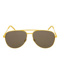 Saint Laurent Unisex Aviator Yellow Yellow Brown Fashion Designer Eyewear