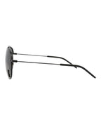 Saint Laurent Unisex Aviator Black Black Grey Fashion Designer Eyewear