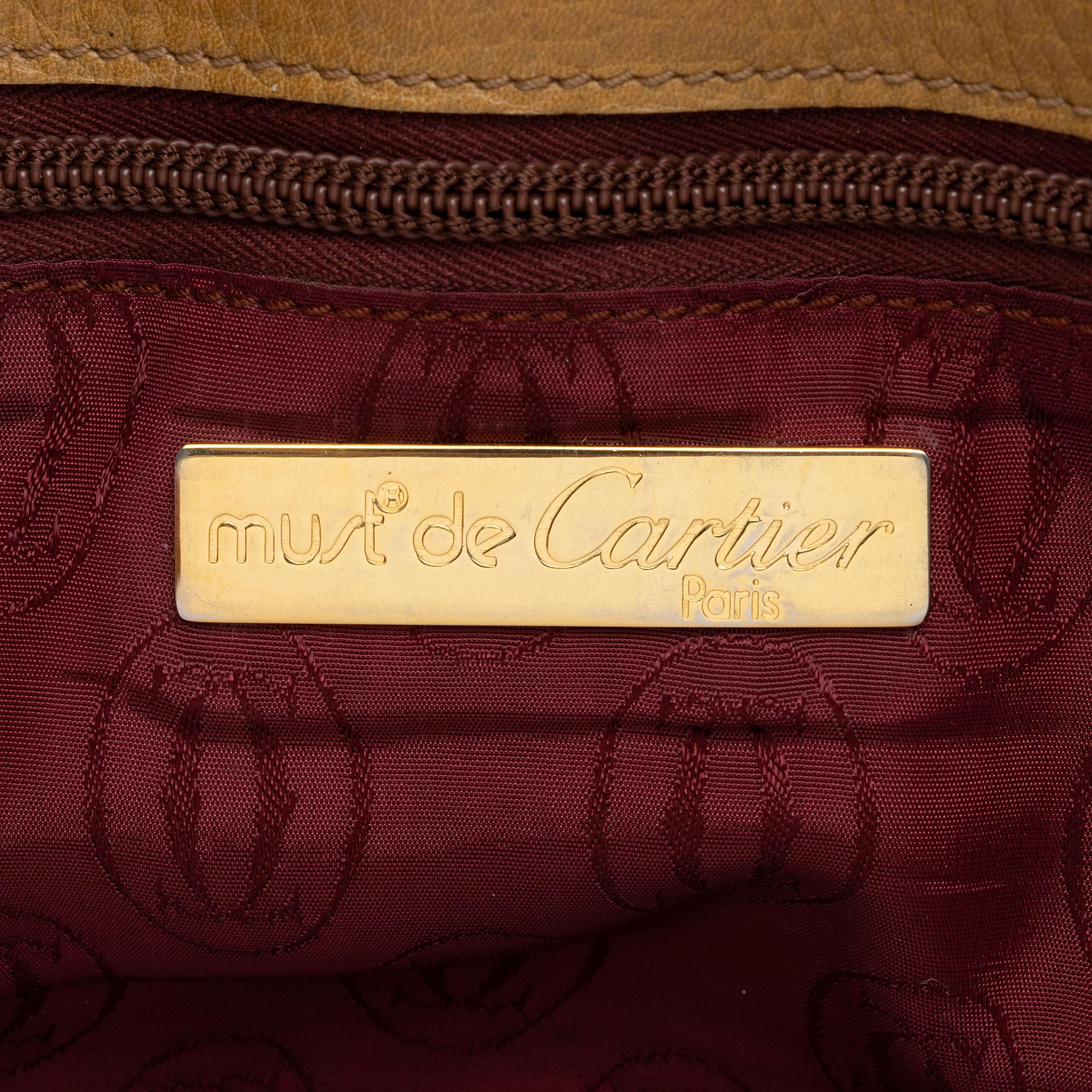 Cartier Calfskin Must de Cartier C Clutch (SHF-ed10fX)