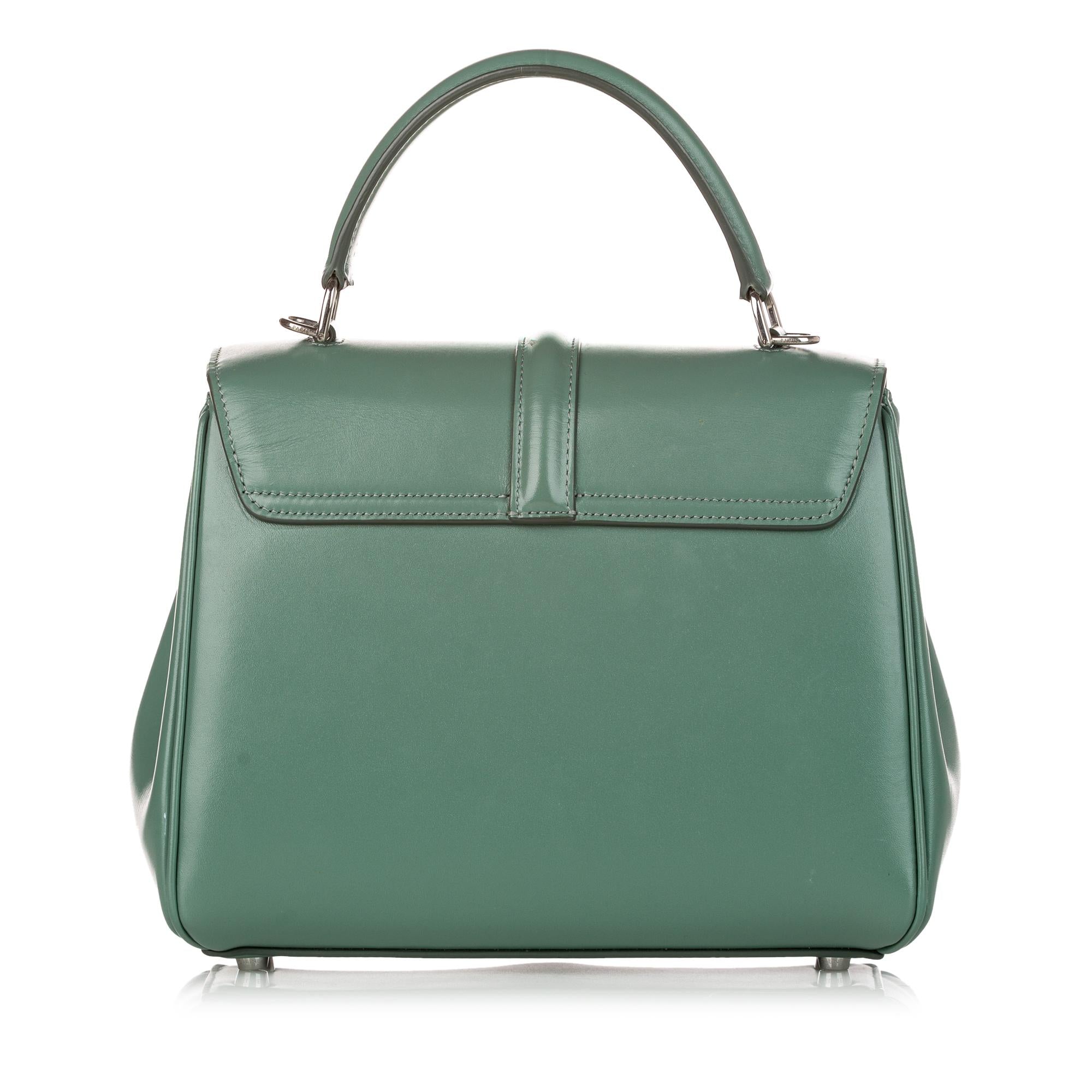 Celine 16 Leather Satchel (SHG-30823)