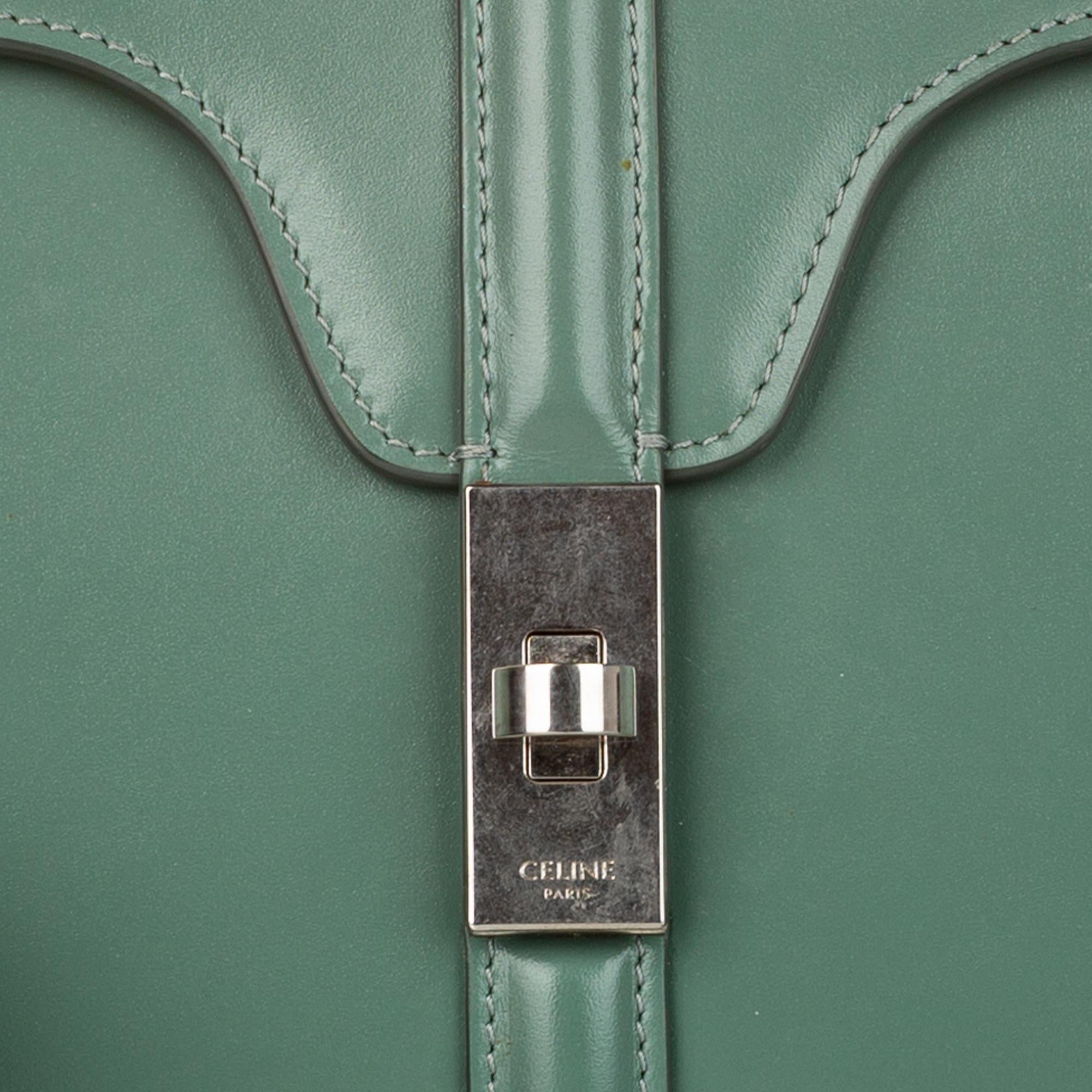 Celine 16 Leather Satchel (SHG-30823)