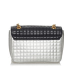 Celine Bicolor C Quilted Leather Shoulder Bag (SHG-30982)
