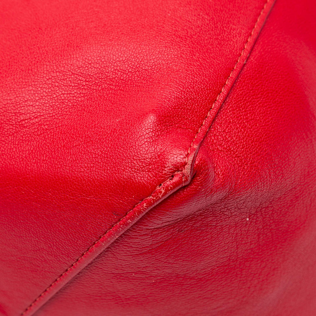 Celine Bicolor Leather Vertical Cabas Tote