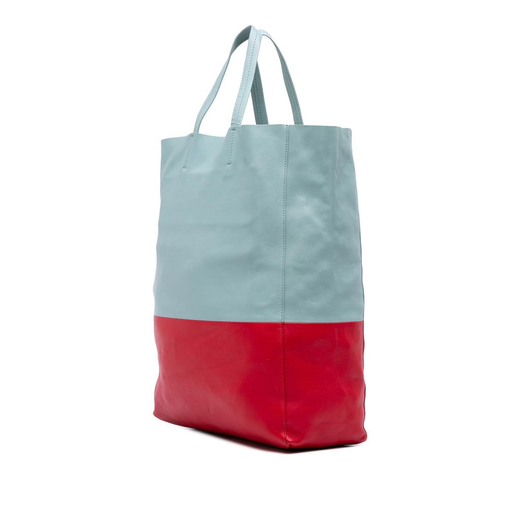 Celine Bicolor Leather Vertical Cabas Tote