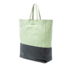 Celine Bicolor Leather Vertical Cabas Tote