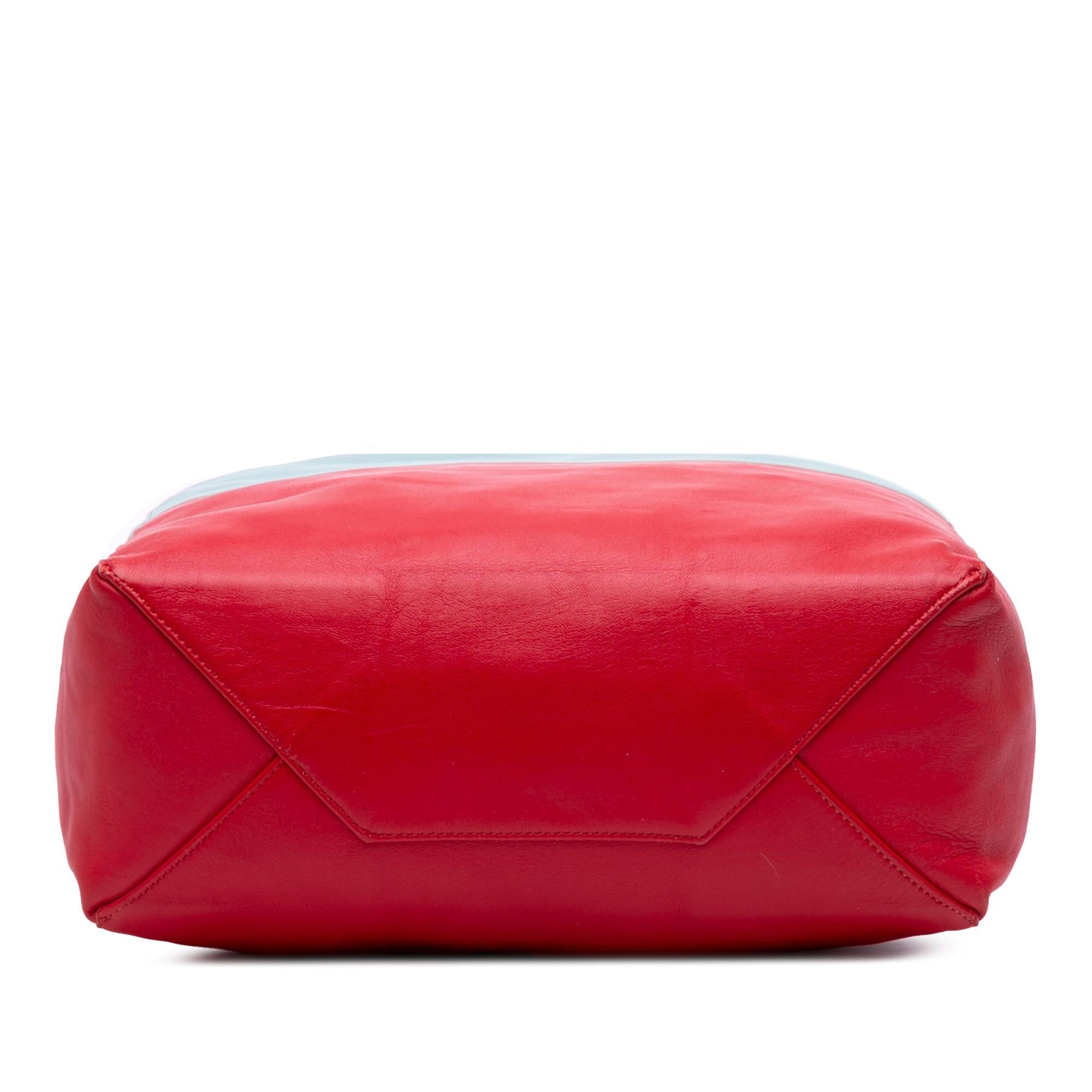 Celine Bicolor Leather Vertical Cabas Tote