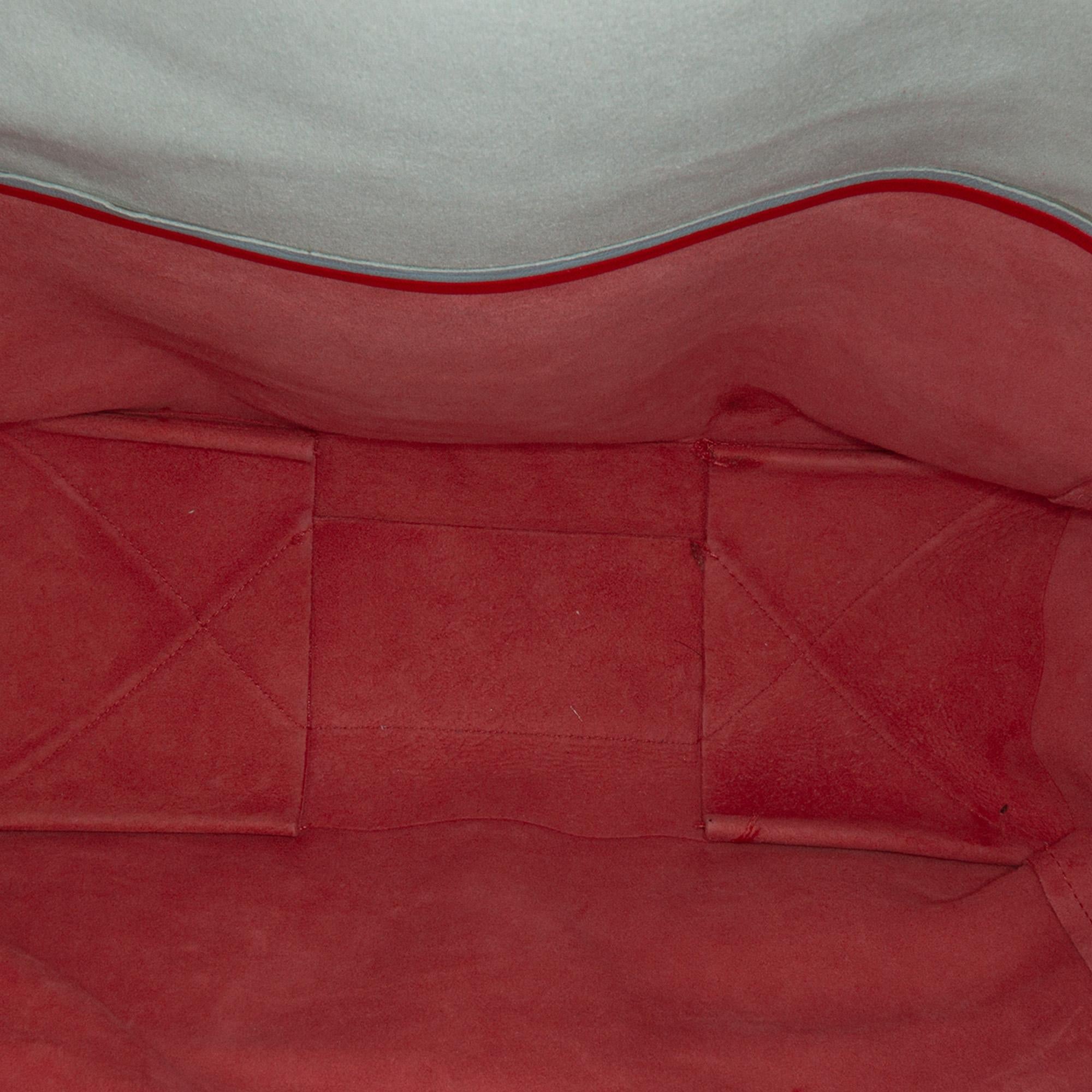 Celine Bicolor Leather Vertical Cabas Tote