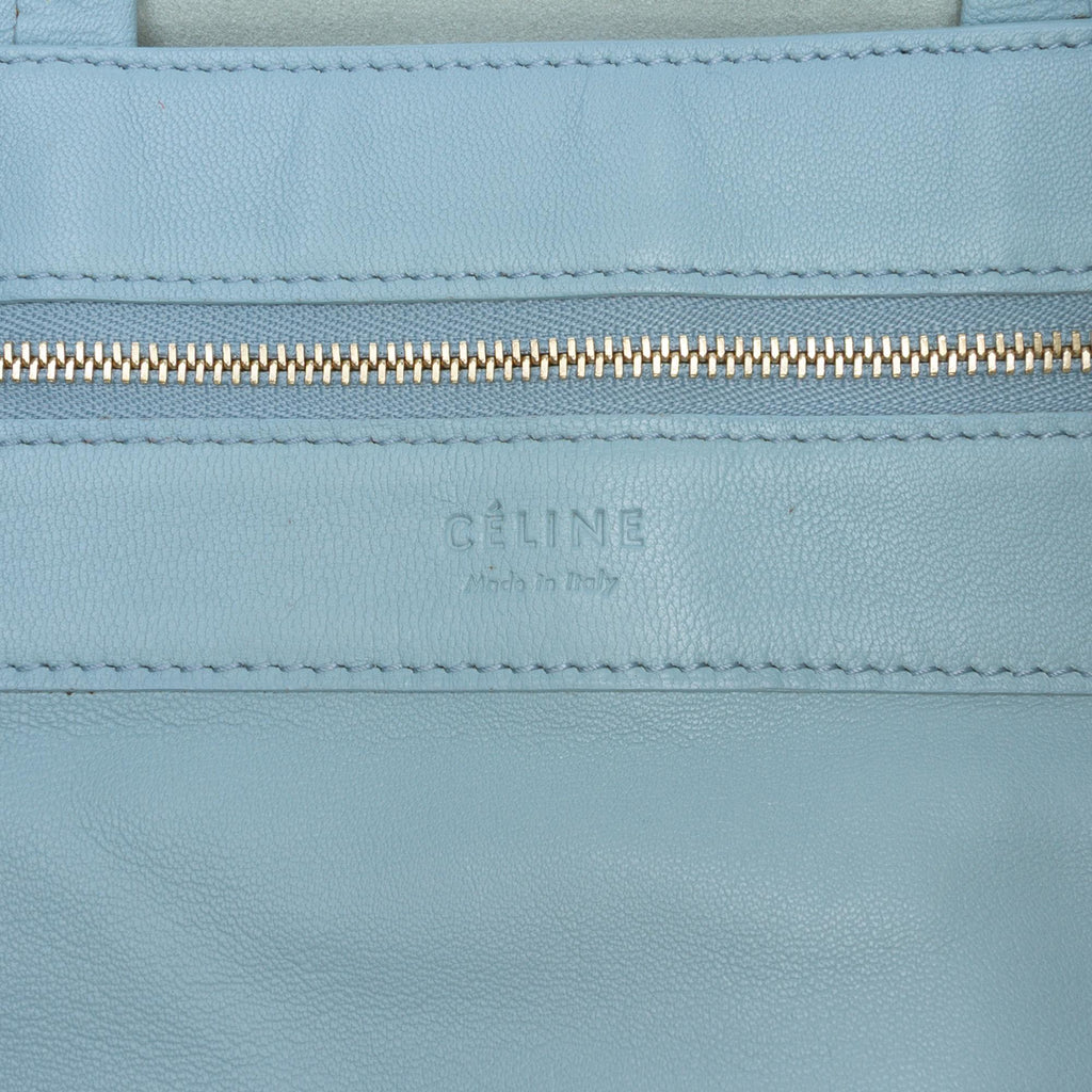 Celine Bicolor Leather Vertical Cabas Tote