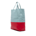 Celine Bicolor Leather Vertical Cabas Tote