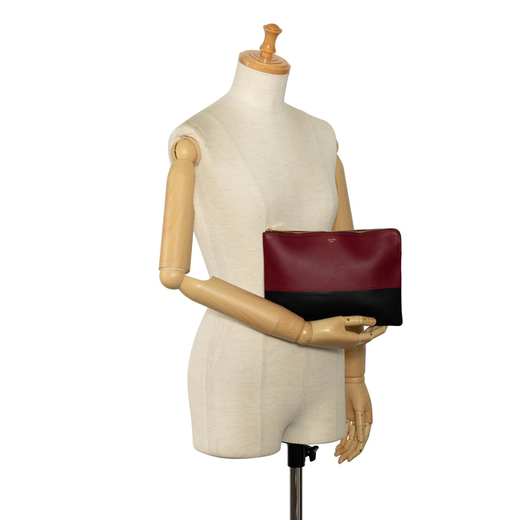 Celine Bicolor Solo Clutch Bag (SHG-5ckNhv)