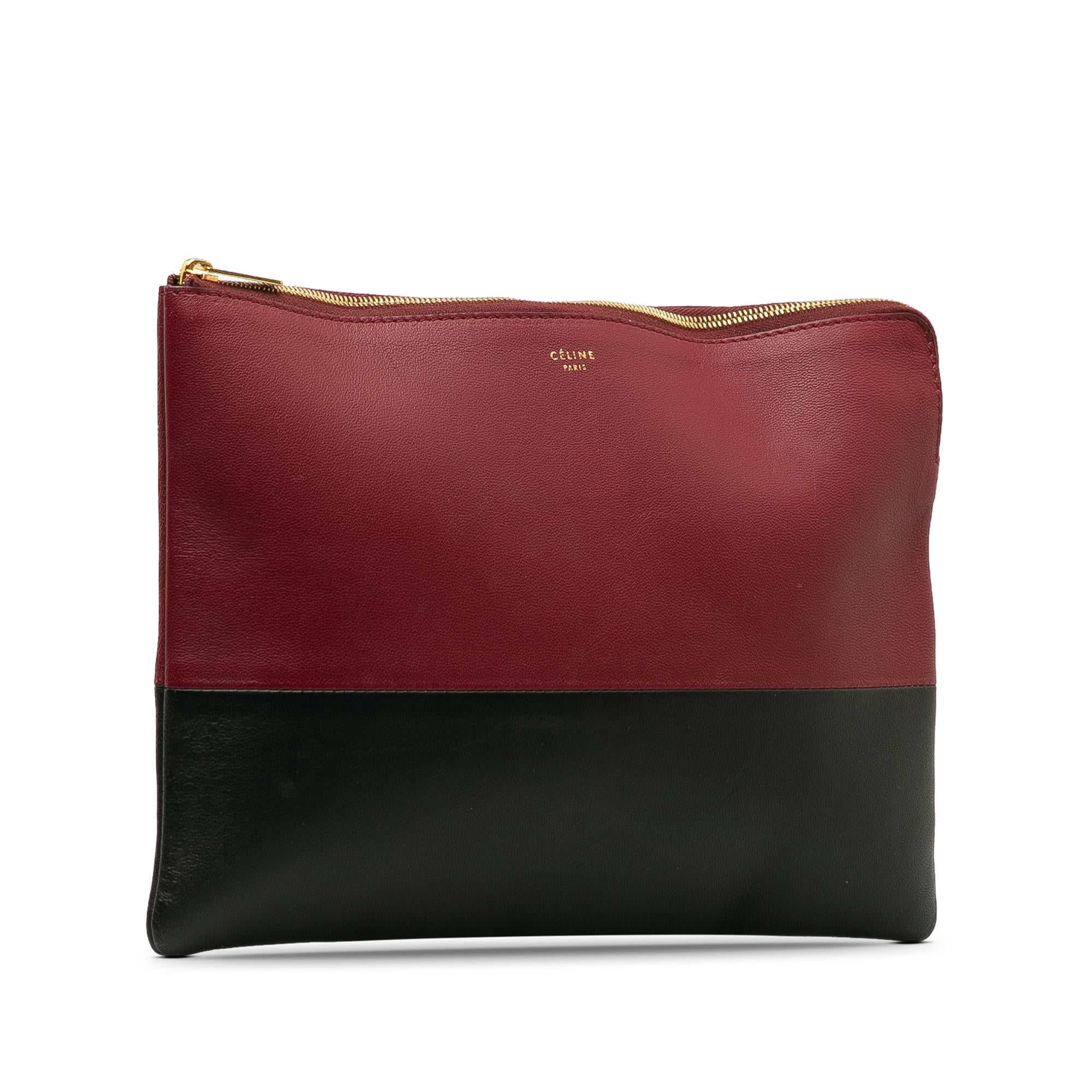 Celine Bicolor Solo Clutch Bag (SHG-5ckNhv)