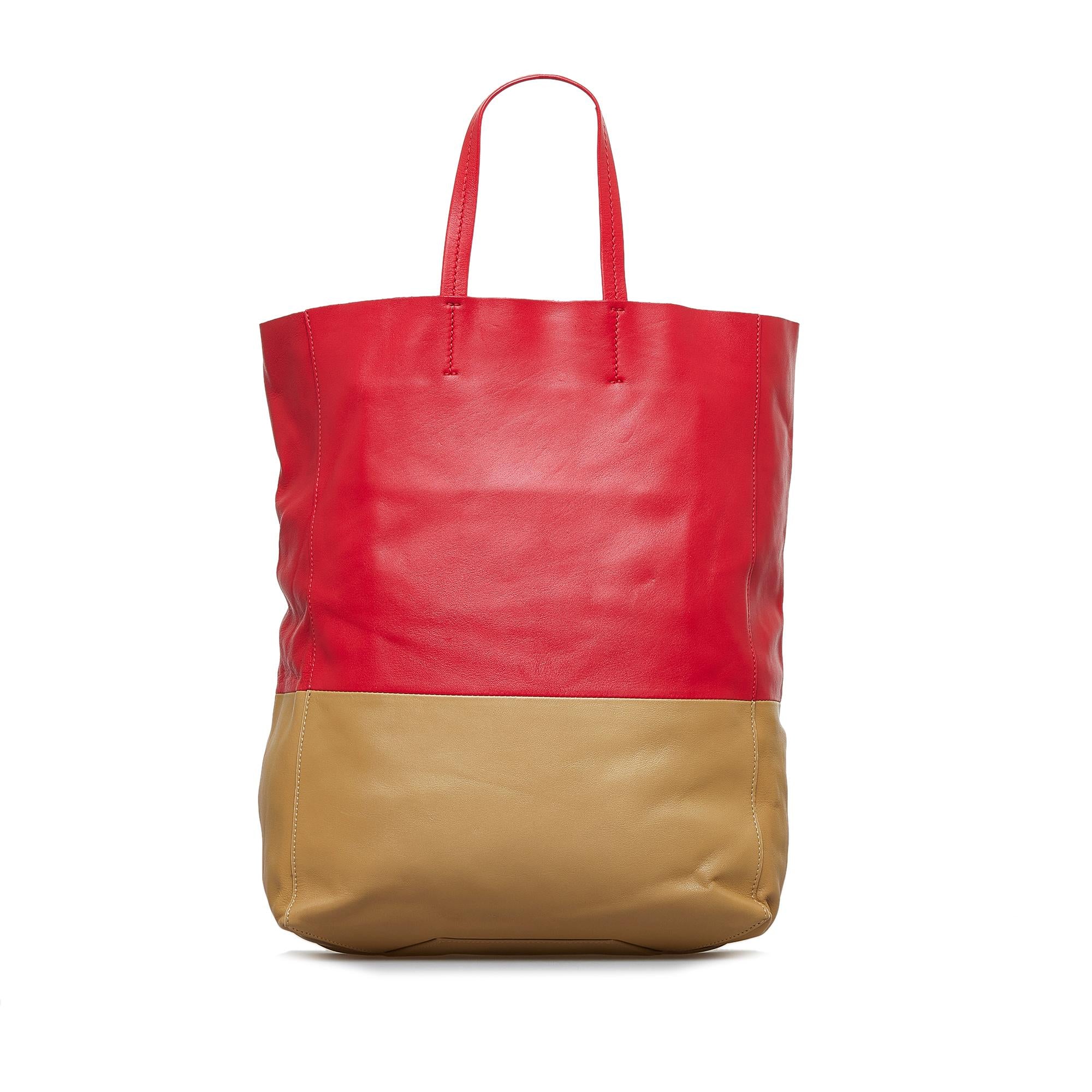 Celine Bicolor Vertical Cabas Tote (SHG-iLxSwQ)