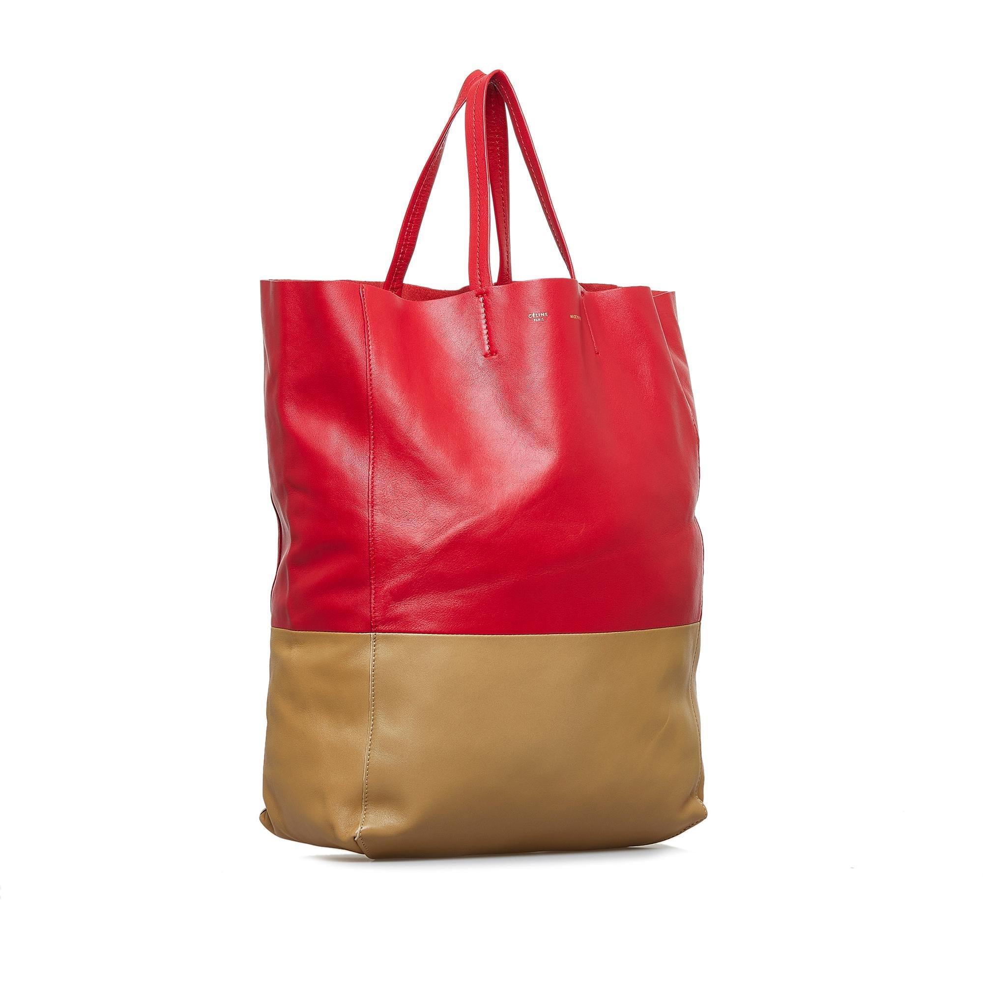 Celine Bicolor Vertical Cabas Tote (SHG-iLxSwQ)