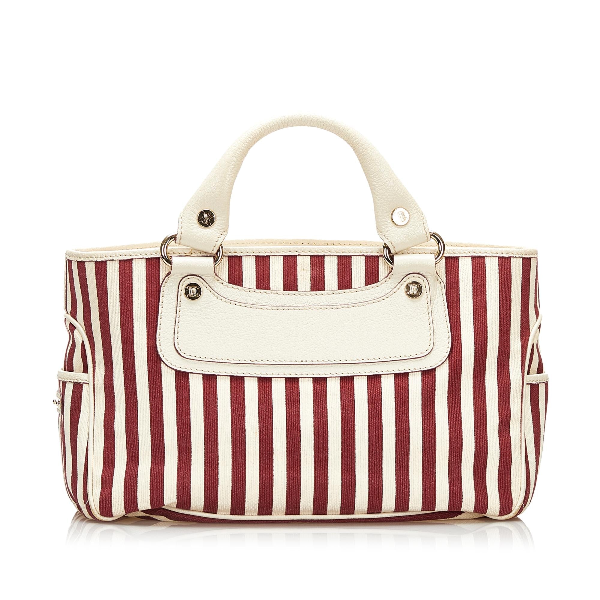 Celine Boogie Canvas Handbag (SHG-35744)