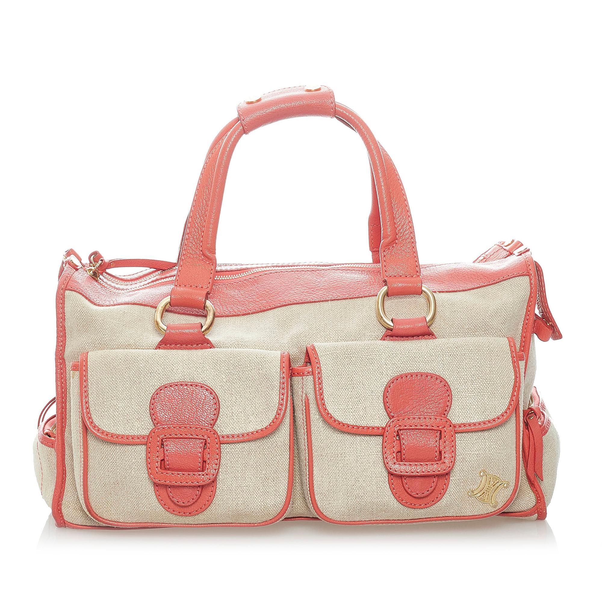 Celine Boogie Canvas Handbag (SHG-IG1MWB)