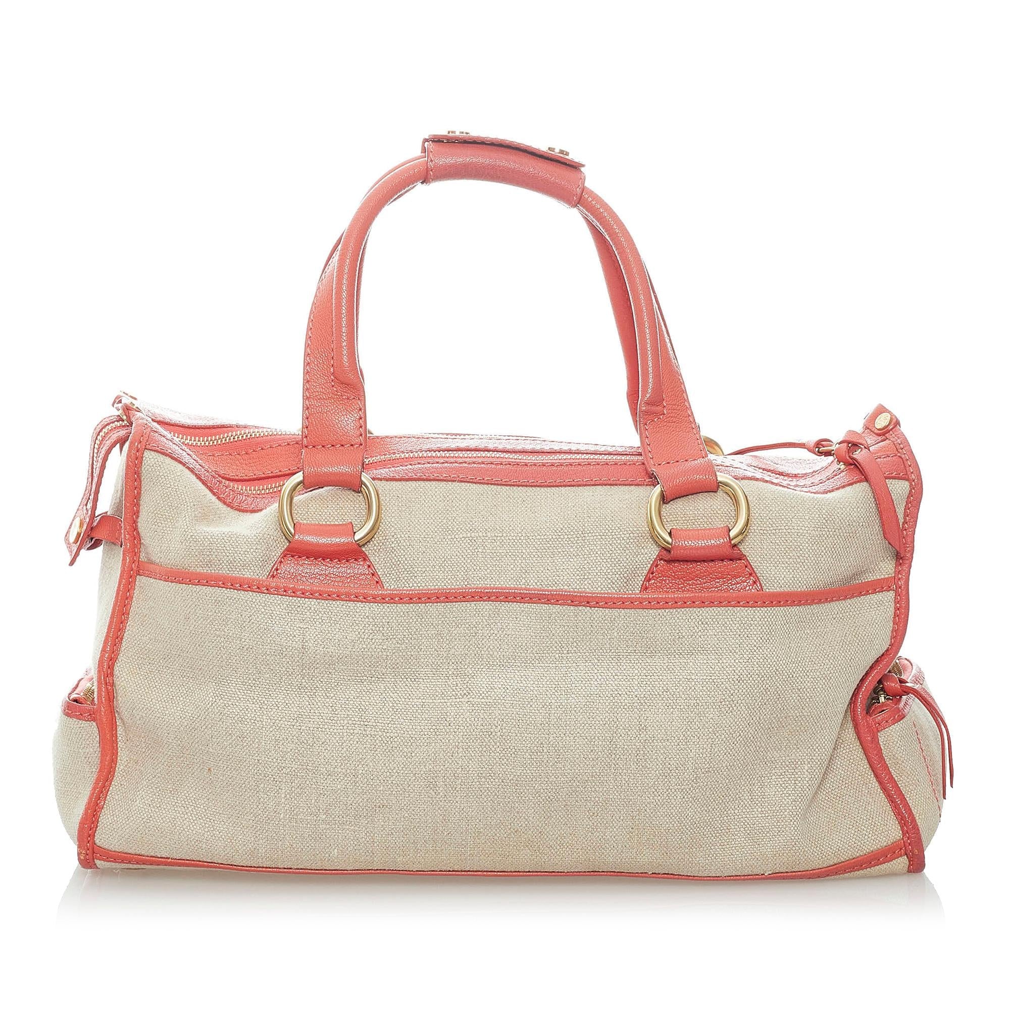 Celine Boogie Canvas Handbag (SHG-nuvtU4)