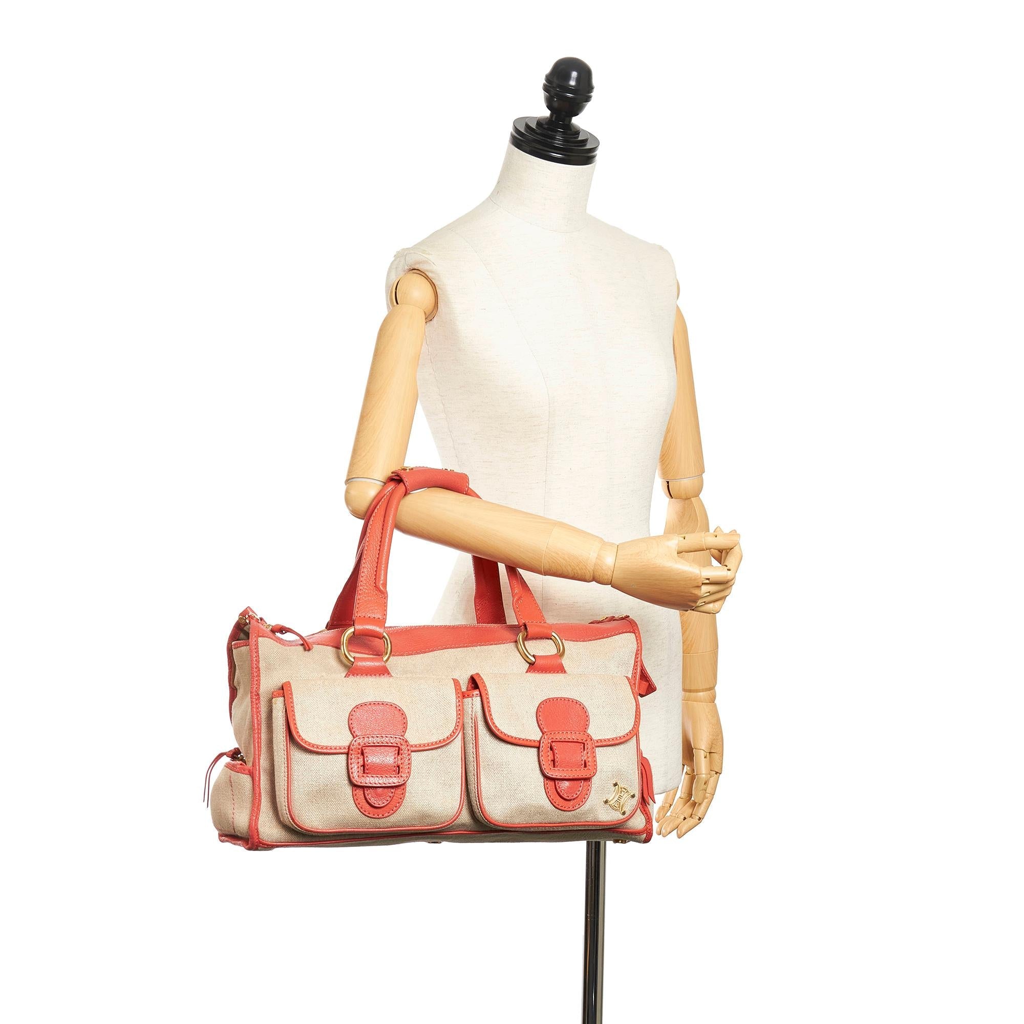 Celine Boogie Canvas Handbag (SHG-nuvtU4)