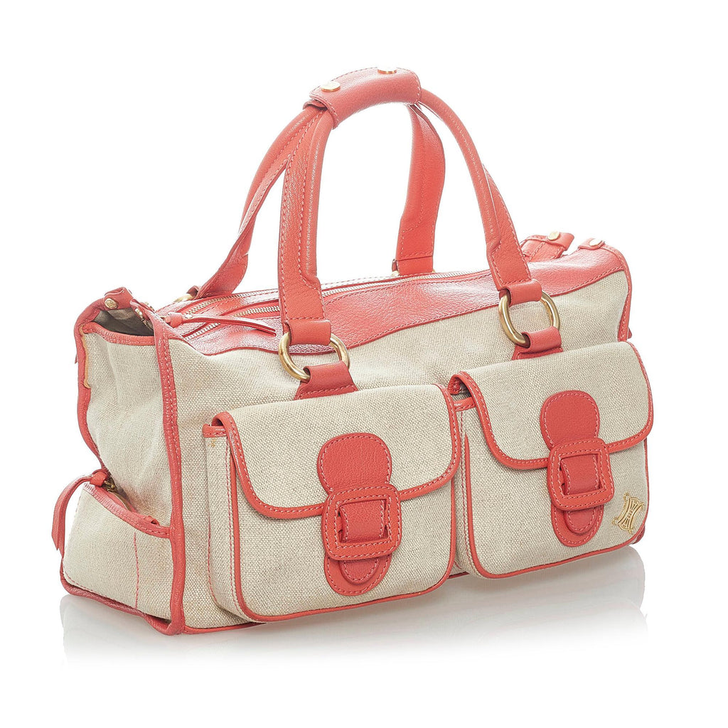 Celine Boogie Canvas Handbag (SHG-nuvtU4)