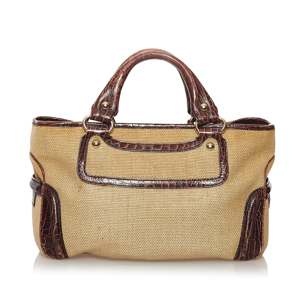 Celine Boogie Raffia Handbag (SHG-33293)