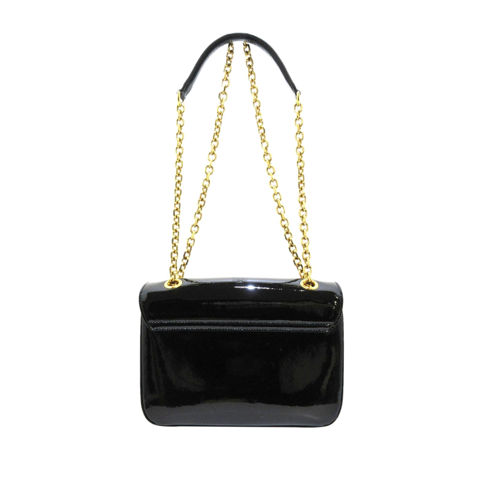 Celine C Bag Patent Leather Crossbody Bag (SHG-36200)