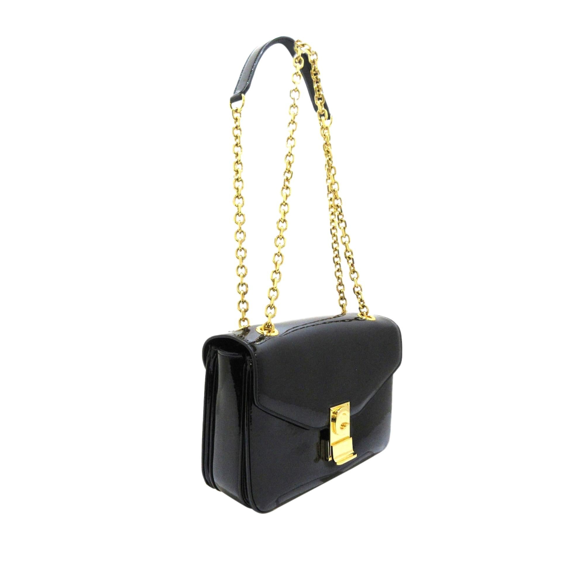 Celine C Bag Patent Leather Crossbody Bag (SHG-36200)