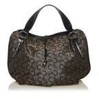 Celine C Carriage Bittersweet Canvas Handbag (SHG-34914)